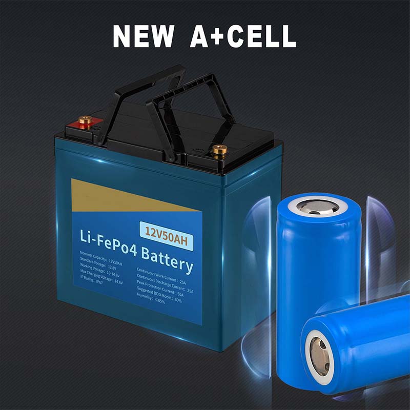 12V 50AH 0.64KWH Solar Energy LiFePO4 Li-Ion Storage Lithium Ion Battery